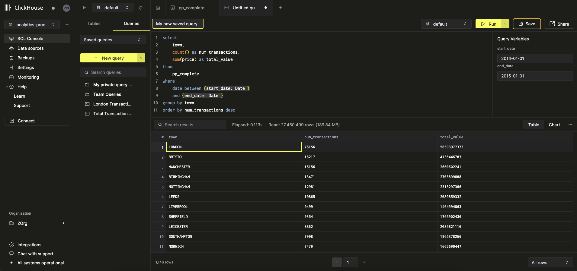 Переименование запроса